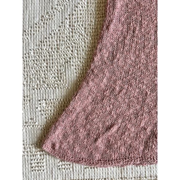 AMERICAN EAGLE OUTFITTERS Rose Pink Nubby Knit Strappy Back Tank Size Medium - Picture 2 of 12